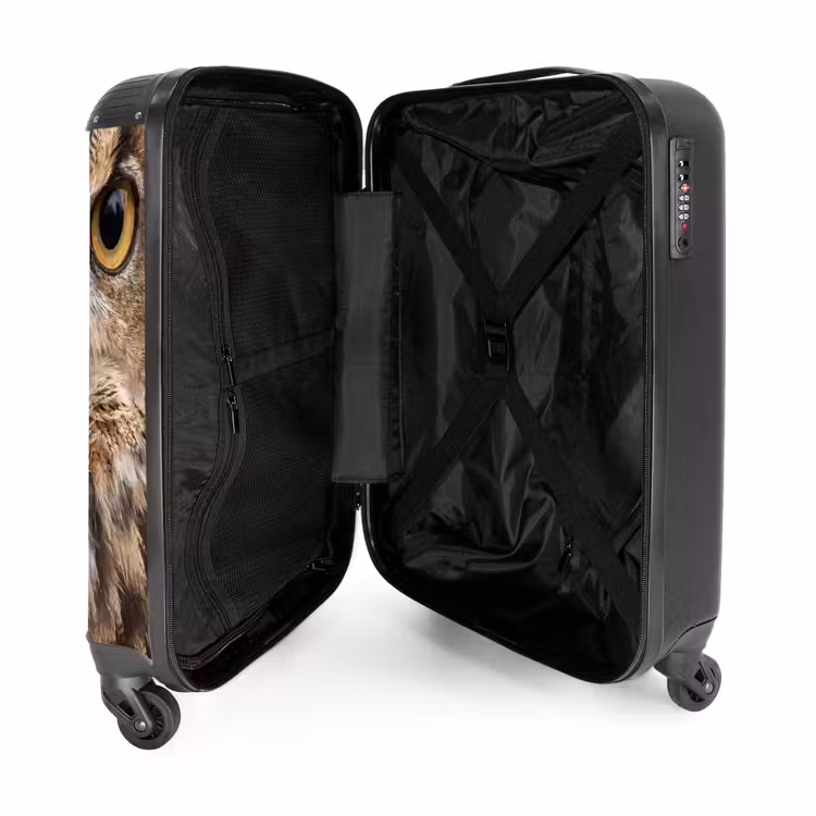 Suitcase - Eagle Owl - Owl - Portrait - Brown — 5