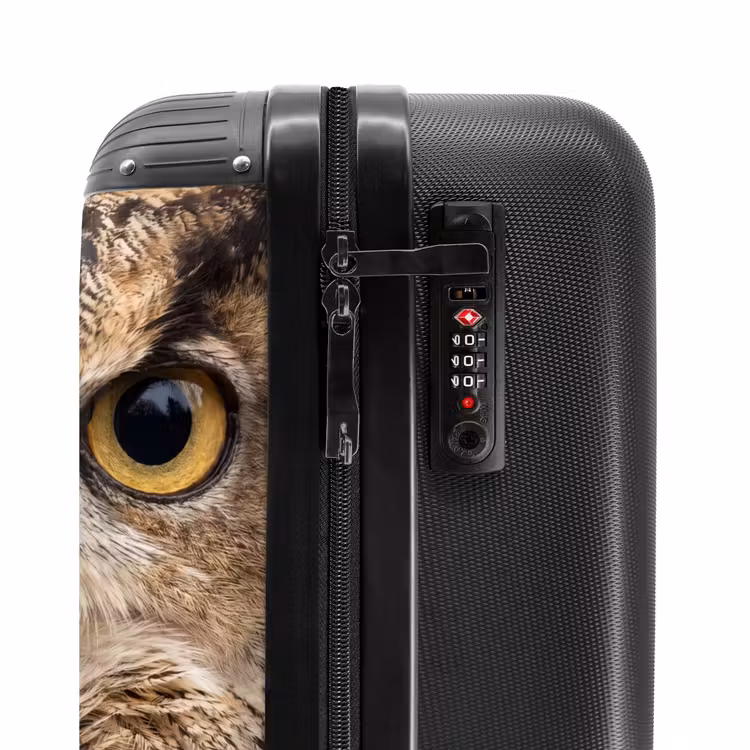 Suitcase - Eagle Owl - Owl - Portrait - Brown — 6