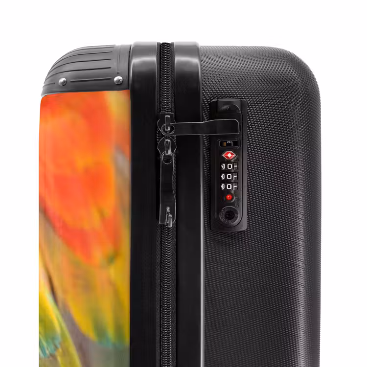 Suitcase - Feathers - Macaw - Colorful — 6