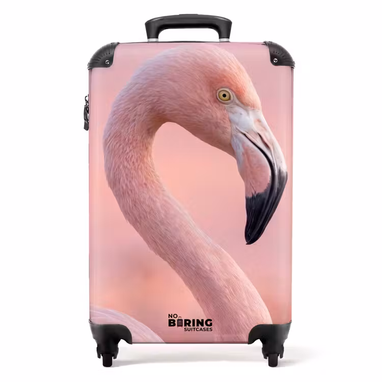 Suitcase - Flamingo - Portrait - Pink — 1