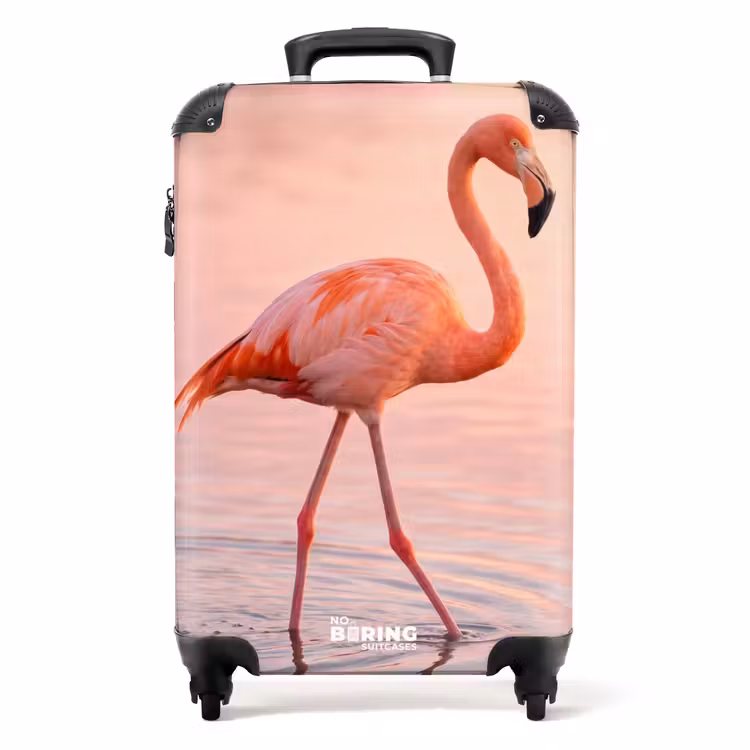 Suitcase - Flamingo - Water - Pink — 1