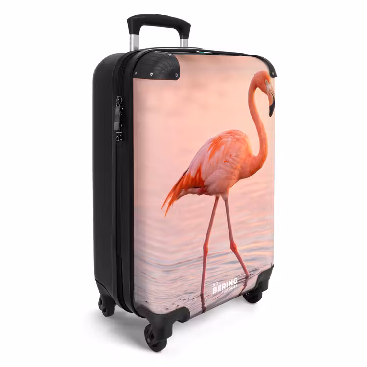 Suitcase - Flamingo - Water - Pink — 2