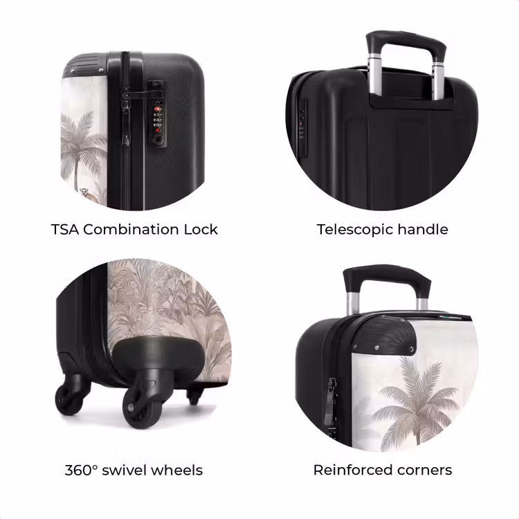 Suitcase - Jungle - Animals - Palm Trees — 8