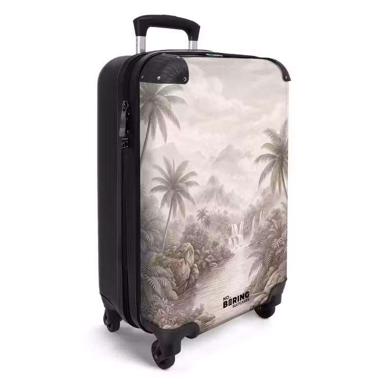 Suitcase - Jungle - Waterfalls - Tropical - Illustration — 2