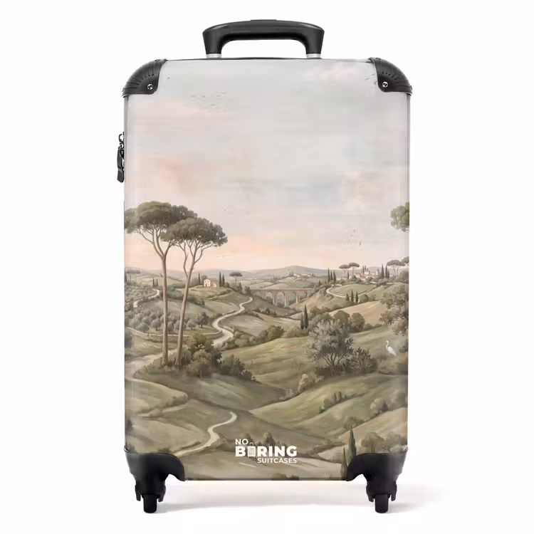 Suitcase - Landscape - Hills - Dirt Road - Green — 1