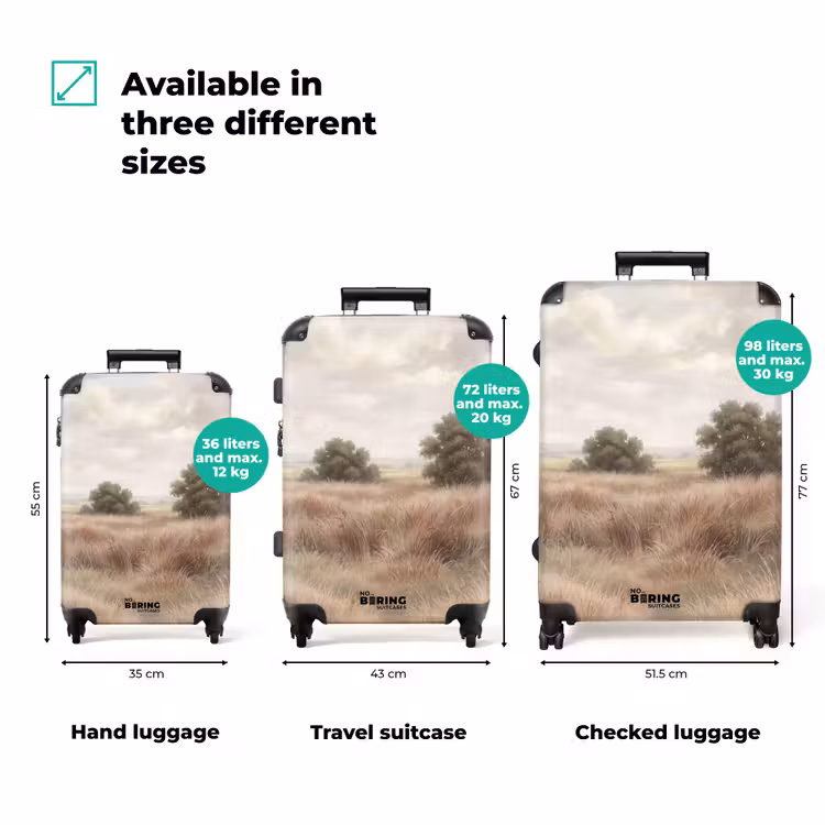 Suitcase - Landscape - Minimalist - Beige — 3
