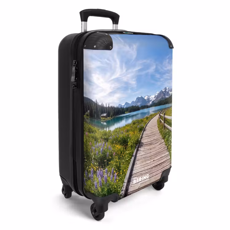 Suitcase - Mountains - Lake - Landscape - Blue — 2