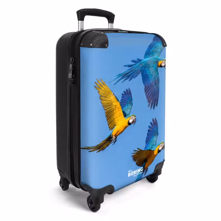 Suitcase - Parrot - Flying - Blue - Yellow — 2