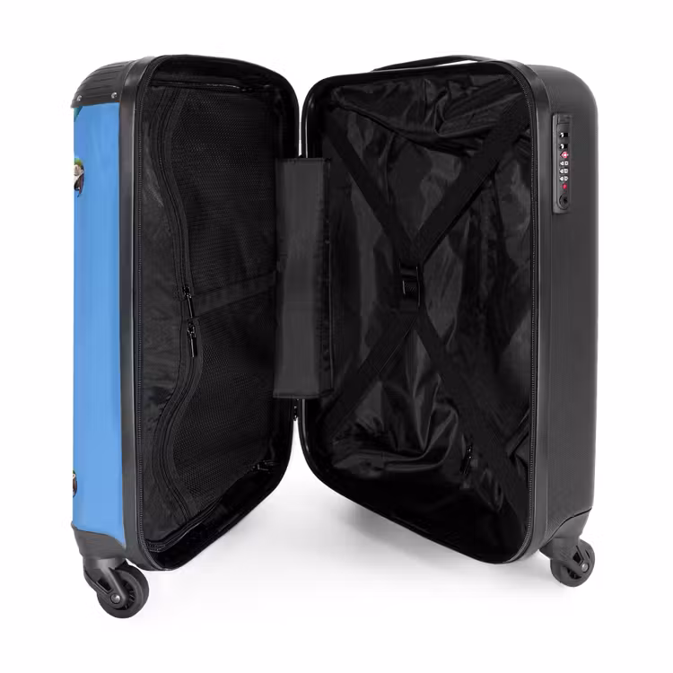 Suitcase - Parrot - Flying - Blue - Yellow — 5