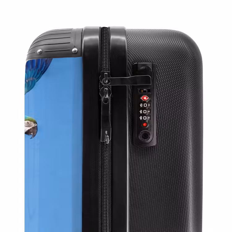 Suitcase - Parrot - Flying - Blue - Yellow — 6