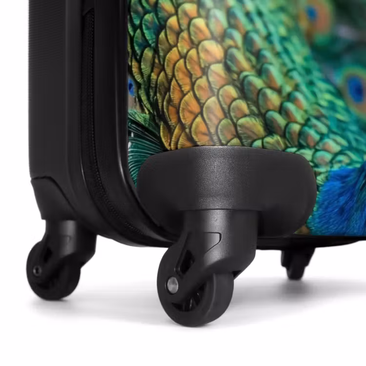 Suitcase - Peacock - Feathers - Blue — 7