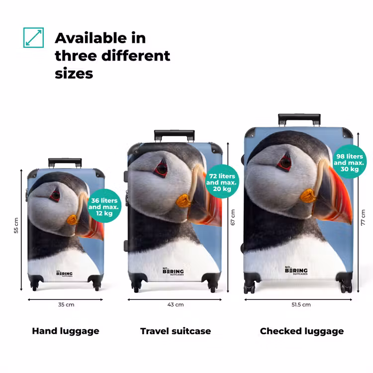 Suitcase - Puffin - Portrait - Nature — 3