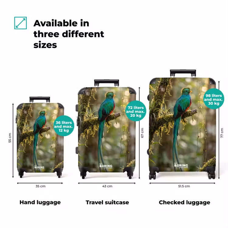 Suitcase - Quetzal - Jungle - Nature - Green — 3