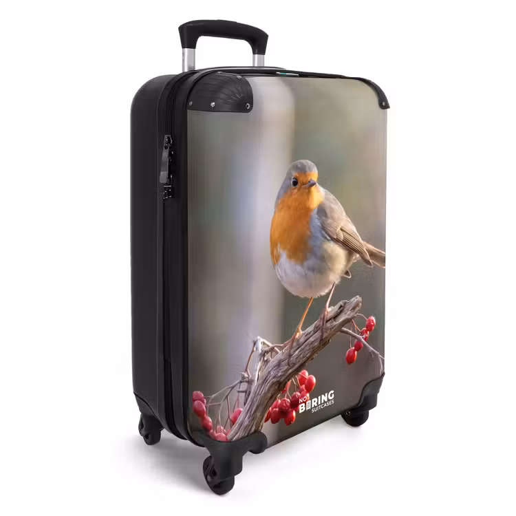 Suitcase - Robin - Branch - Berries - Nature — 2