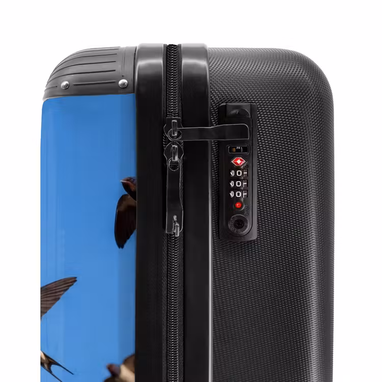 Suitcase - Swallows - Flying - Blue — 6