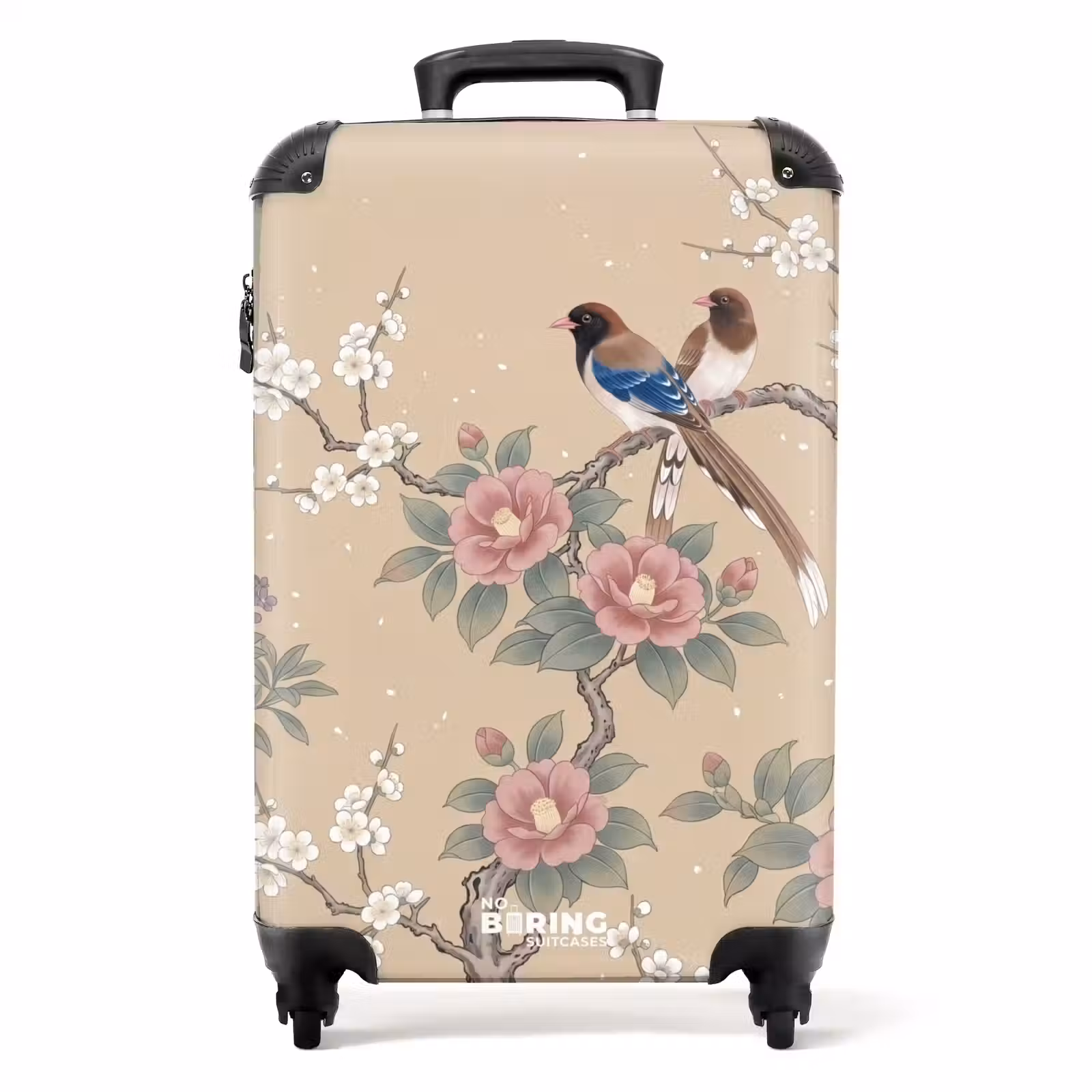 Suitcase - Flowers - Birds - Flowers — 1