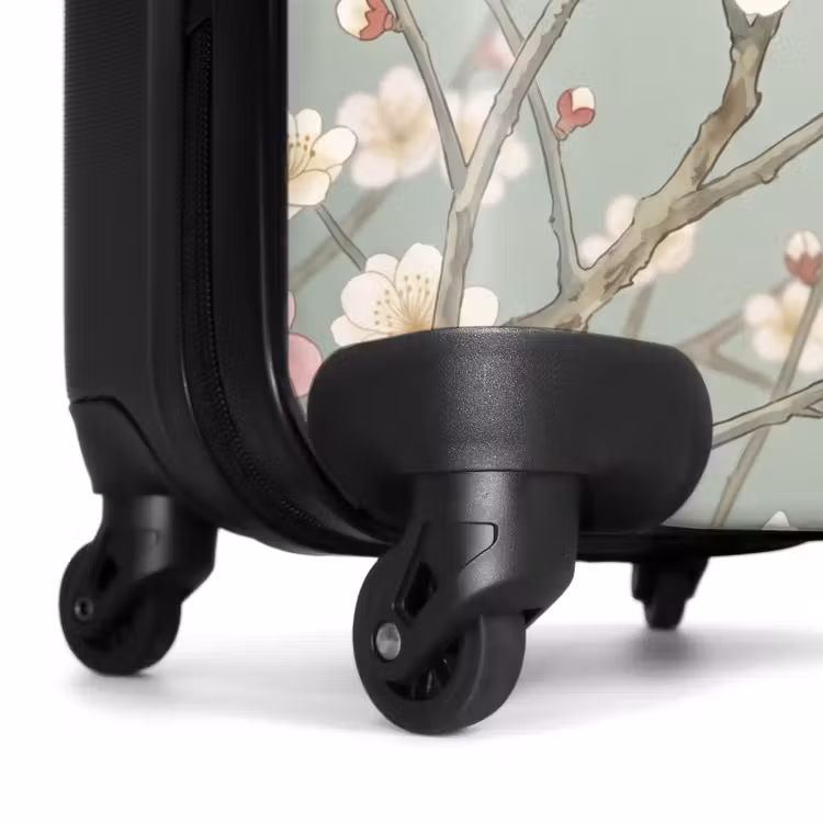 Suitcase - Cherries - Blossoms - Green — 7