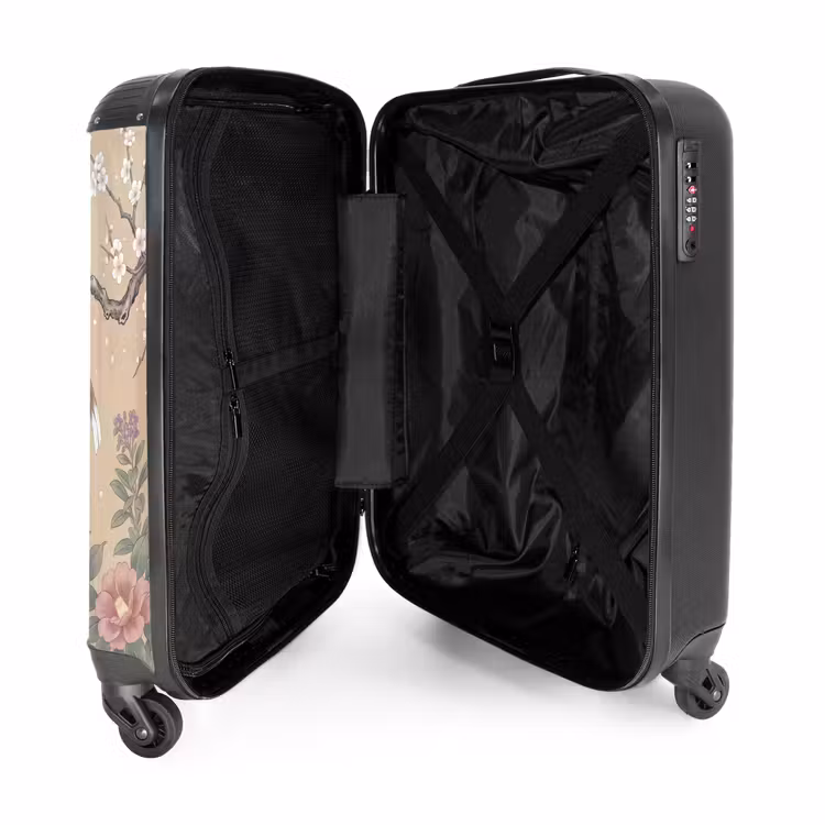 Suitcase - Flowers - Birds - Flowers — 5
