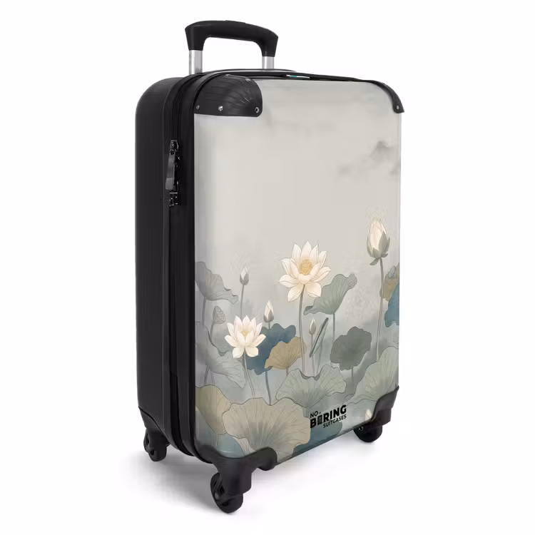 Suitcase - Lotus - Flowers - Green — 2