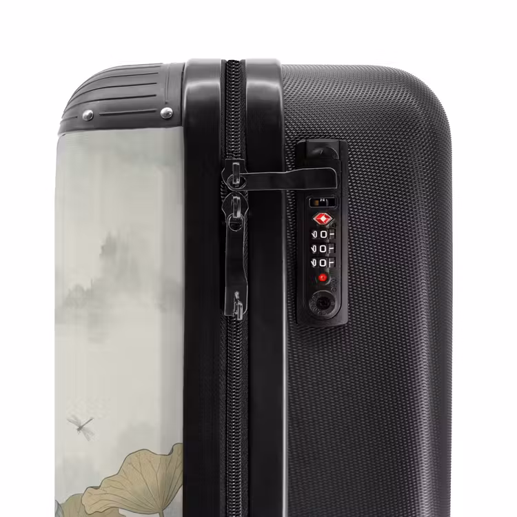 Suitcase - Lotus - Flowers - Green — 6