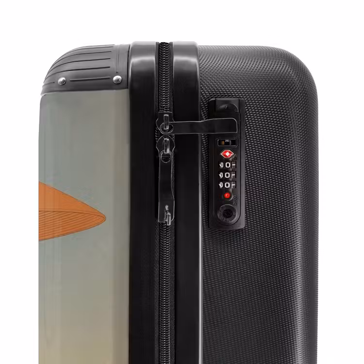 Suitcase - Minimalist - Silhouette - Orange — 6