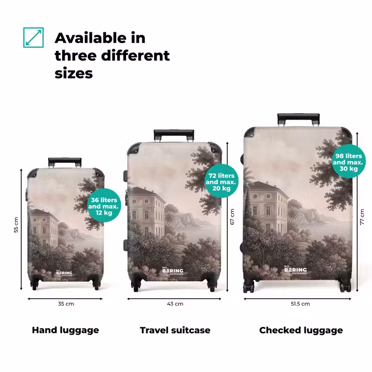 Suitcase - Sea - Villa - Beige — 3