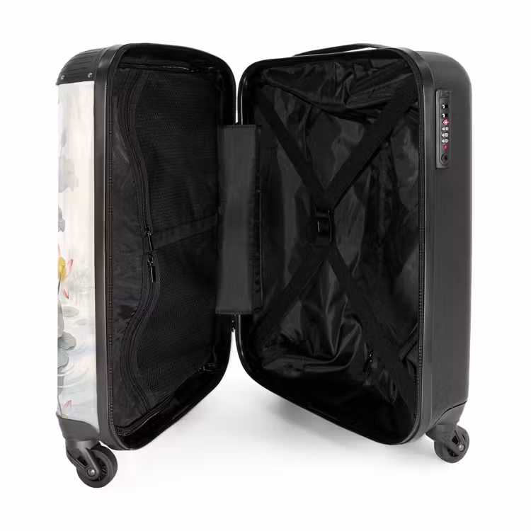 Suitcase - Watercolor - Lotus Flowers - Colorful — 5