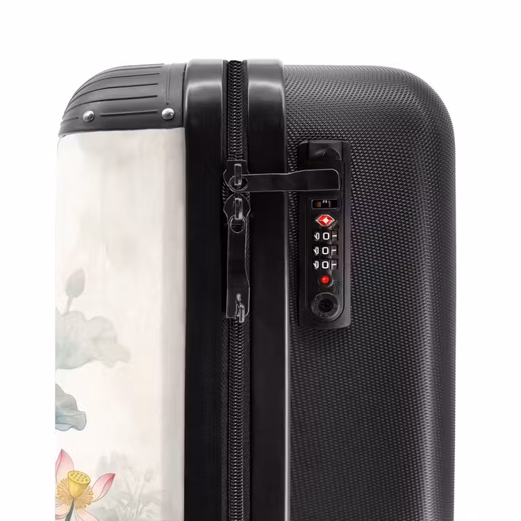 Suitcase - Watercolor - Lotus Flowers - Colorful — 6