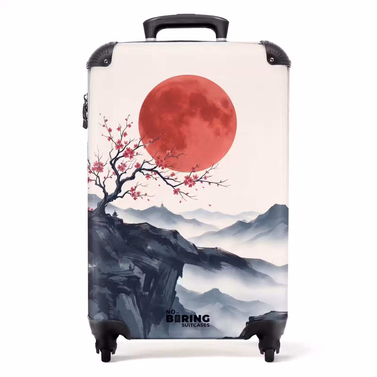 Suitcase - Cherry Blossom - Oriental - Red — 1