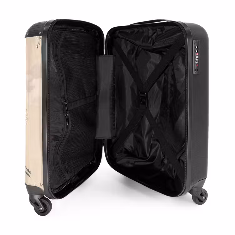 Suitcase - Cranes - Blossom - Beige — 5