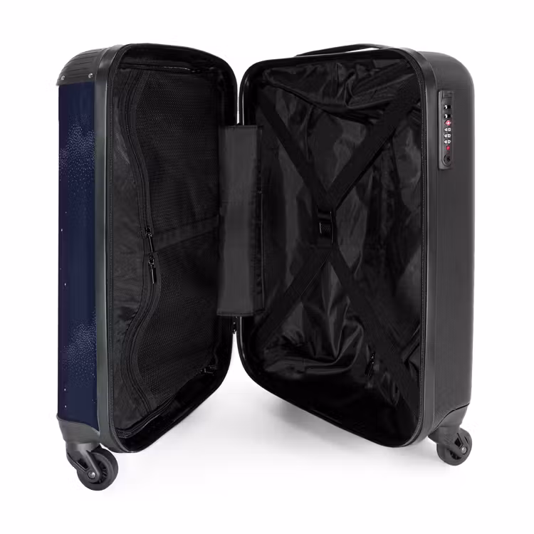 Suitcase - Cranes - Night Sky - Blue — 5