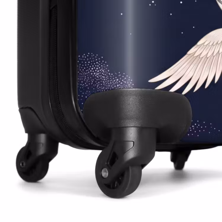 Suitcase - Cranes - Night Sky - Blue — 7