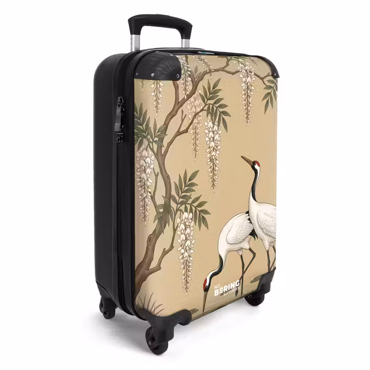 Suitcase - Cranes - Water - Beige — 2
