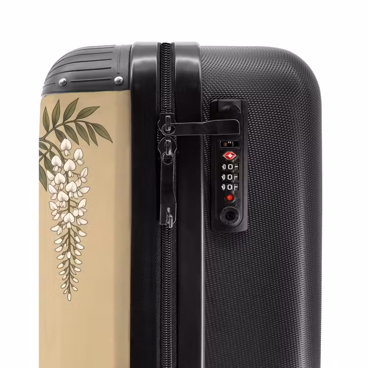 Suitcase - Cranes - Water - Beige — 6