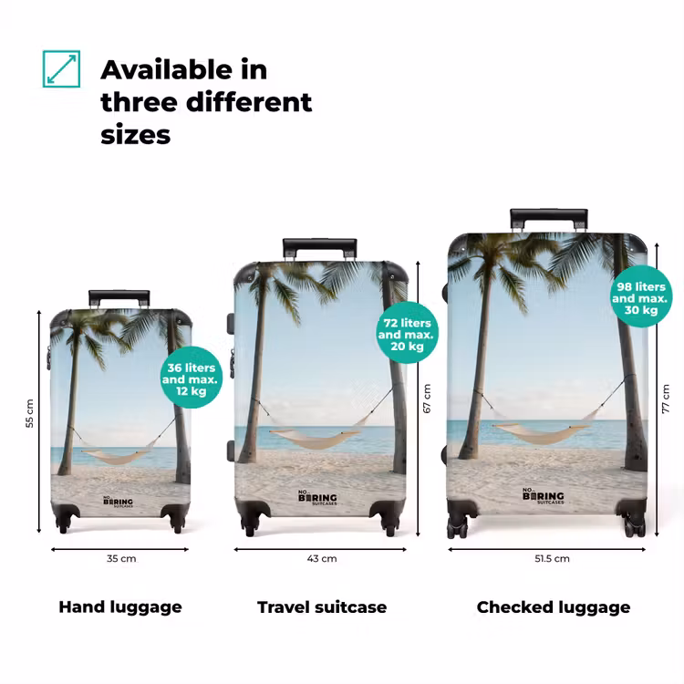 Suitcase - Hammock - Beach - White — 1