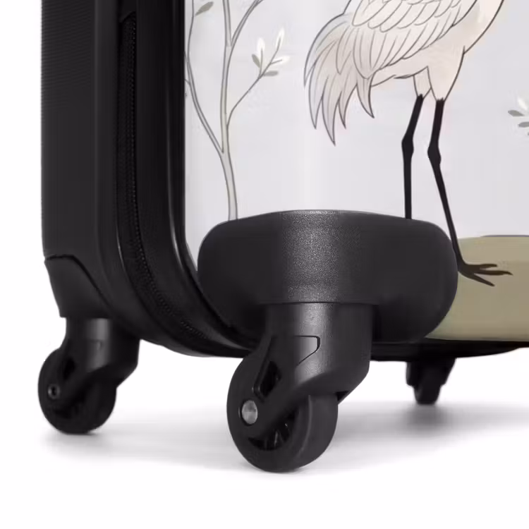 Suitcase - Minimalist - Cranes - Blue — 7