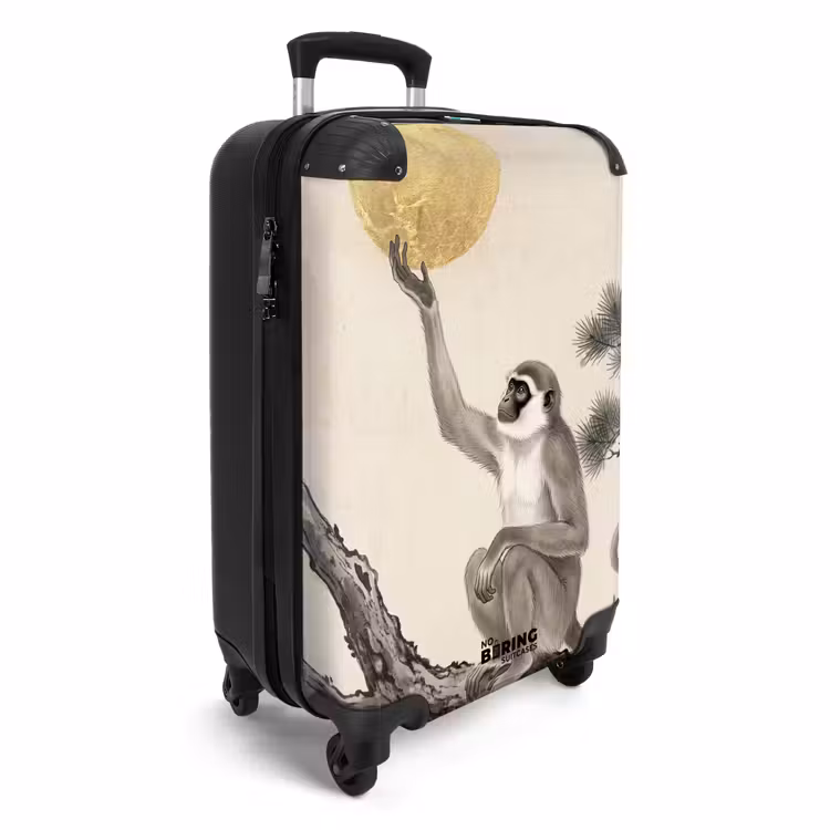 Suitcase - Monkey - Moon - Gold — 2