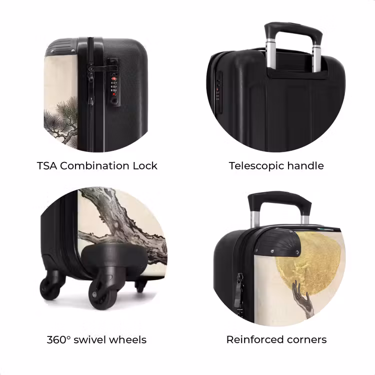 Suitcase - Monkey - Moon - Gold — 8