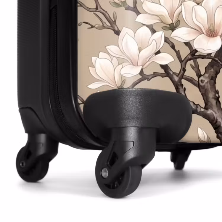Suitcase - Oriental - Birds - Beige — 7