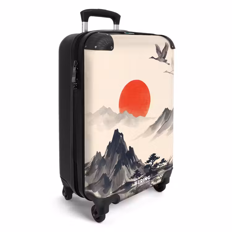 Suitcase - Oriental - Cranes - Landscape — 2