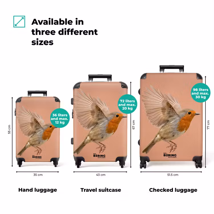 Suitcase - Robin - Nature - Pink — 1