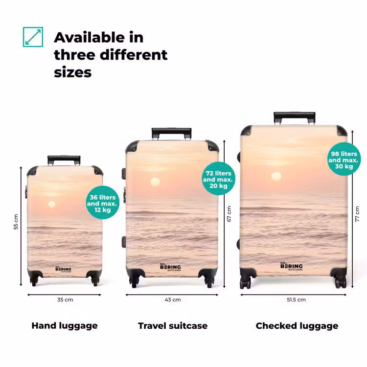 Suitcase - Sun - Beach - Pink — 1