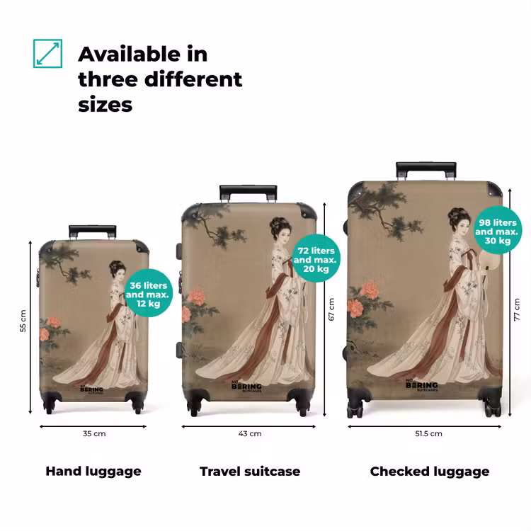 Suitcase - Woman - Asia - Art - Beige — 3