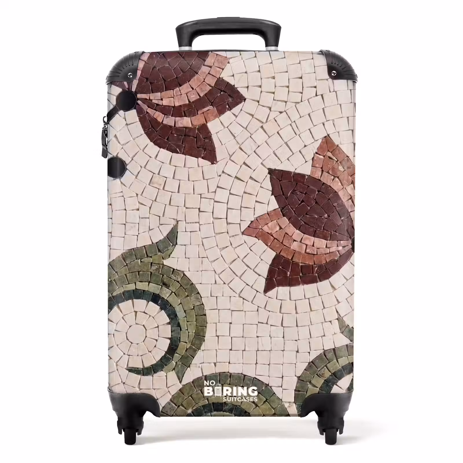 Suitcase - Flowers - Mosaic - Pattern - Abstract - Green — 1