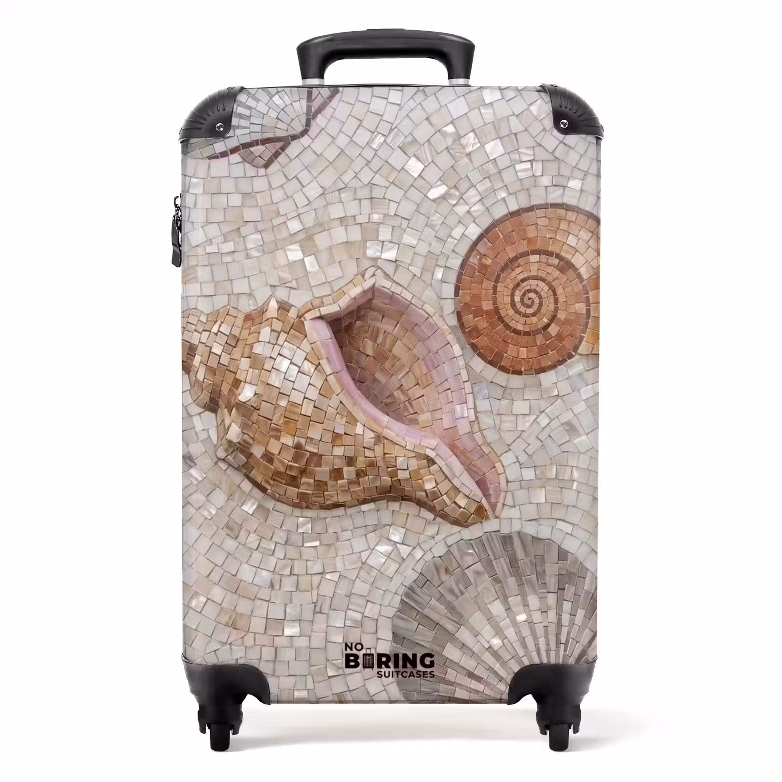Suitcase - Shell - Mosaic - Sea - Beige - Modern — 1