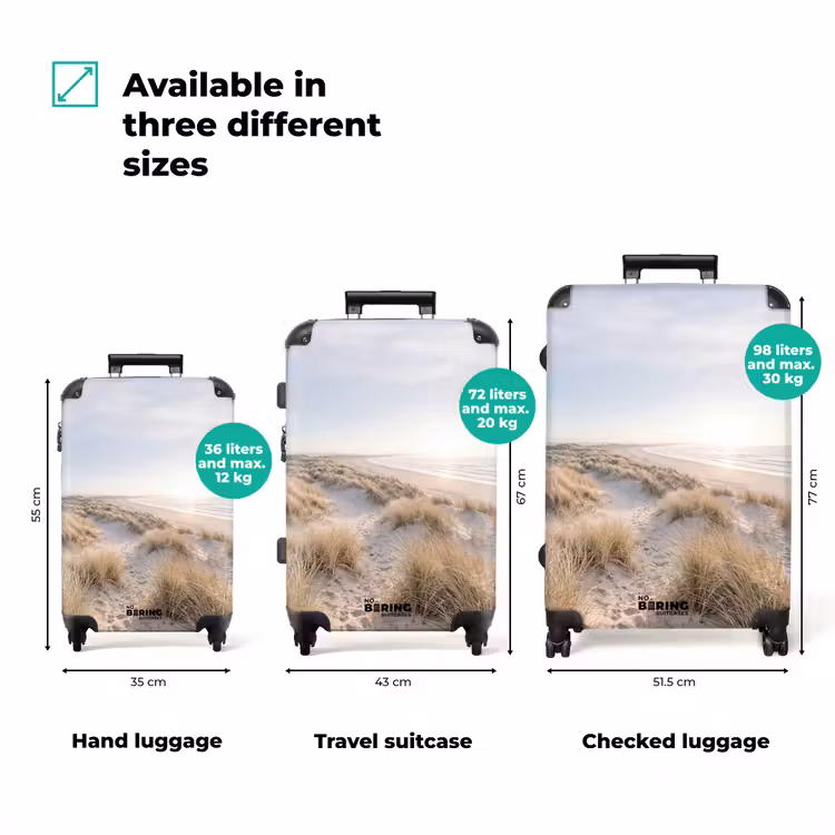 Suitcase - Dunes - Beach - Beige — 1
