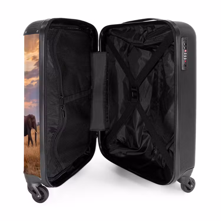 Suitcase - Elephants - Savannah - Sunset - Africa - Warm — 5