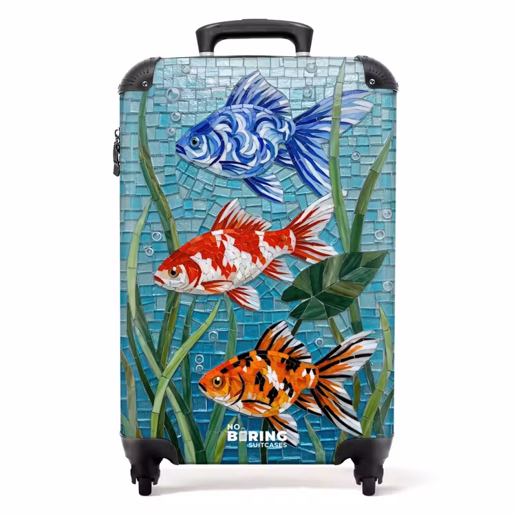 Suitcase - Fish - Mosaic - Underwater - Colorful - Animals — 1