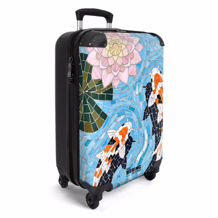 Suitcase - Fish - Water - Nature - Mosaic - Blue — 2