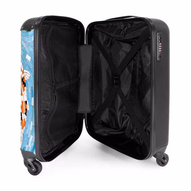 Suitcase - Fish - Water - Nature - Mosaic - Blue — 5